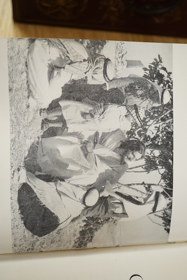 Three various books, Tree tops by Jim Corbett, Jesus of Nazareth by Joy Harington and The Old Man and the Sea by Ernest Hemingway, each autographed